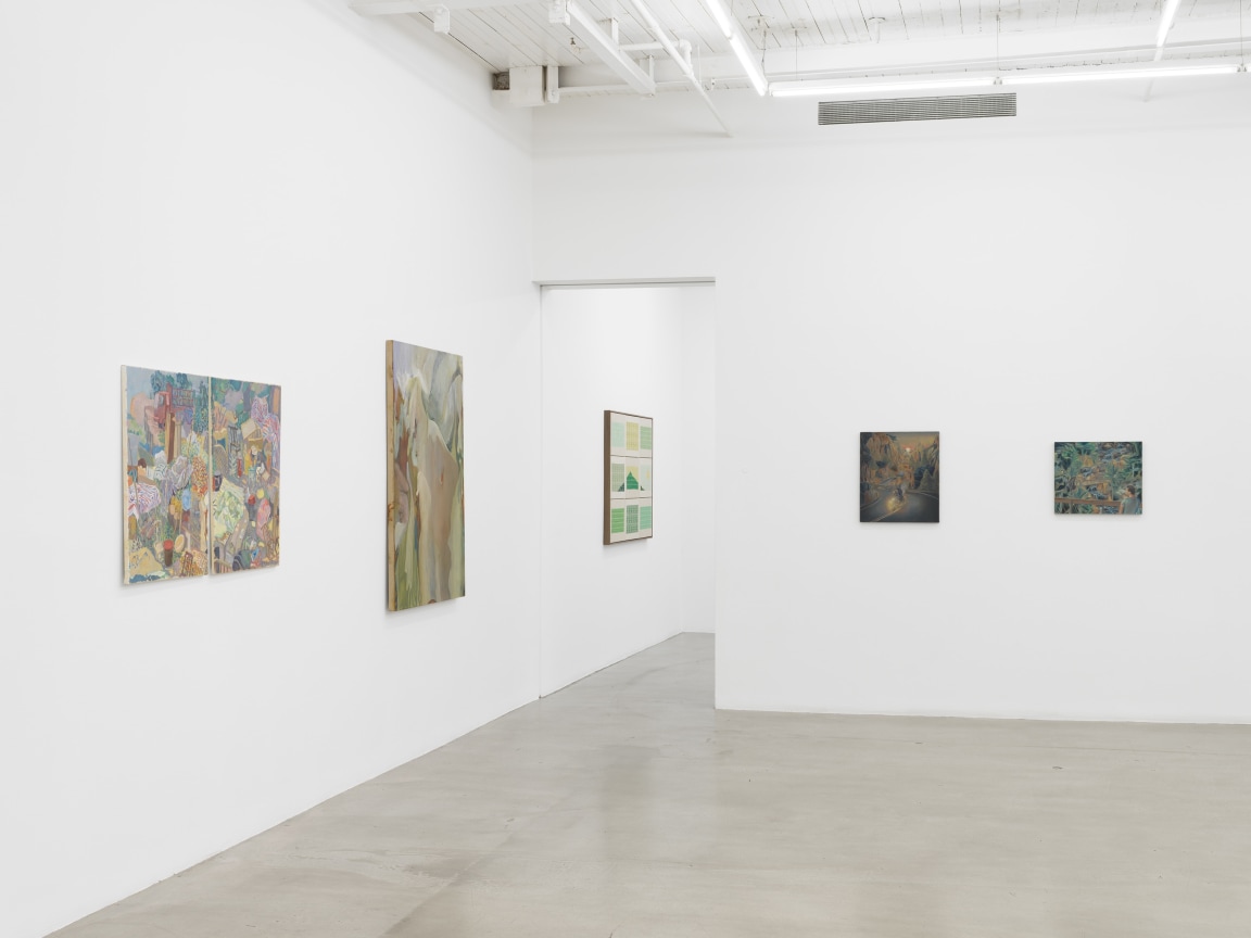 Installation view, Arcadia and Elsewhere, James Cohan, 291 Grand Street, NY, January 12 - February 10, 2024