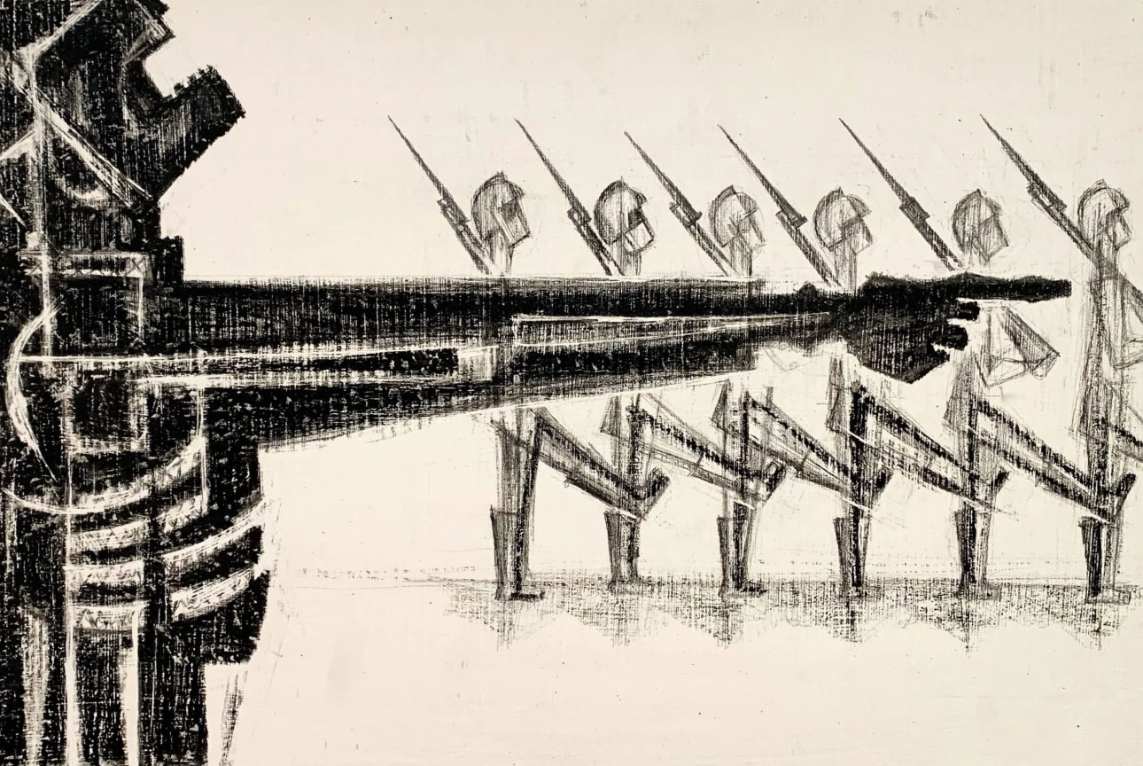 Image of SI LEWEN's Untitled drawing from&nbsp;The Parade, c. 1950