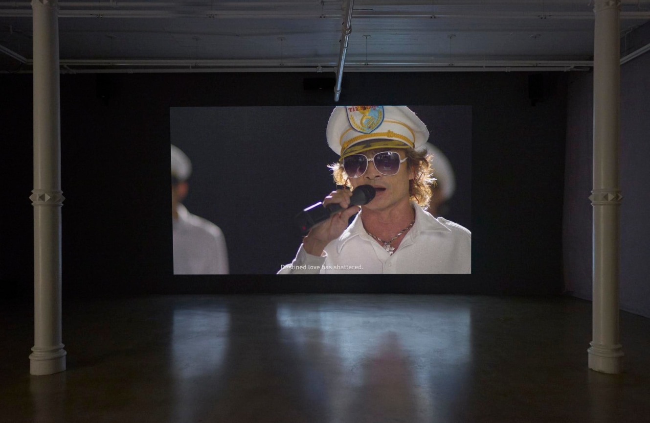 installation view of video