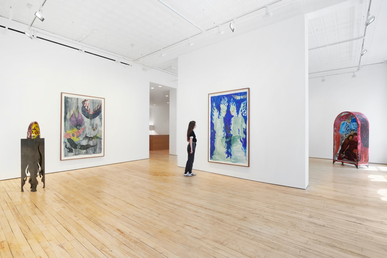 gallery view with several artworks