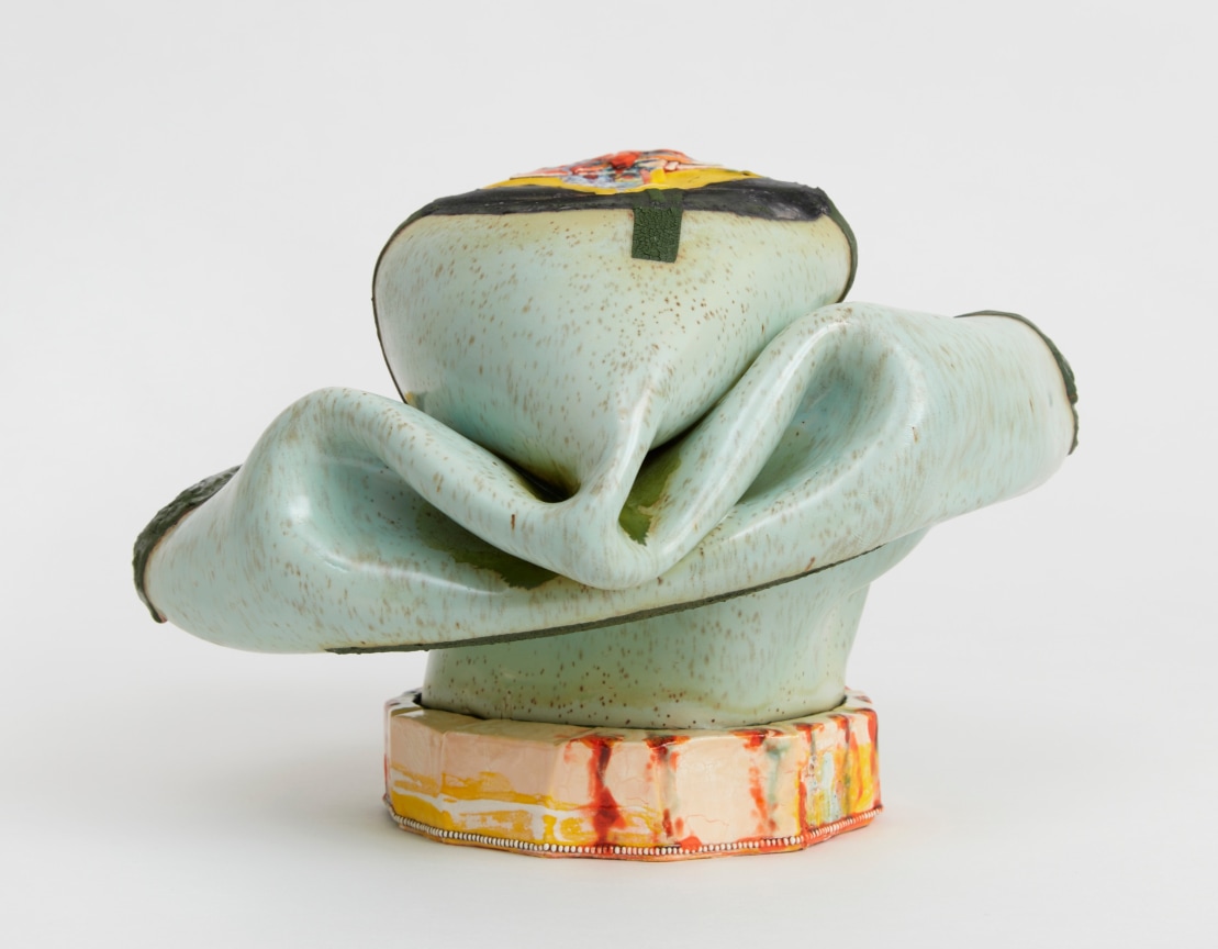 Folded-in porcelain object by Kathy Butterly.