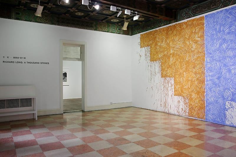 Wall work by Richard Long