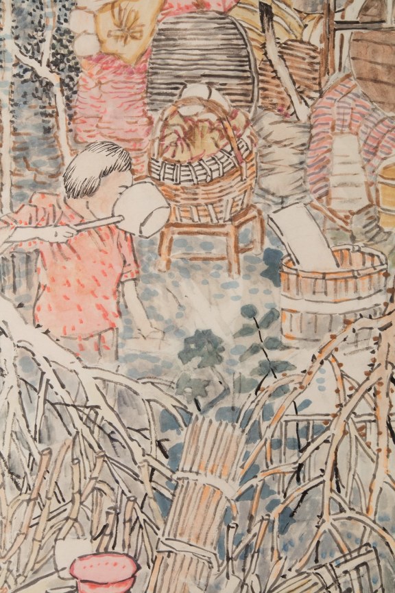Detail of YUN-FEI JI's Break Camp, 2017-2018