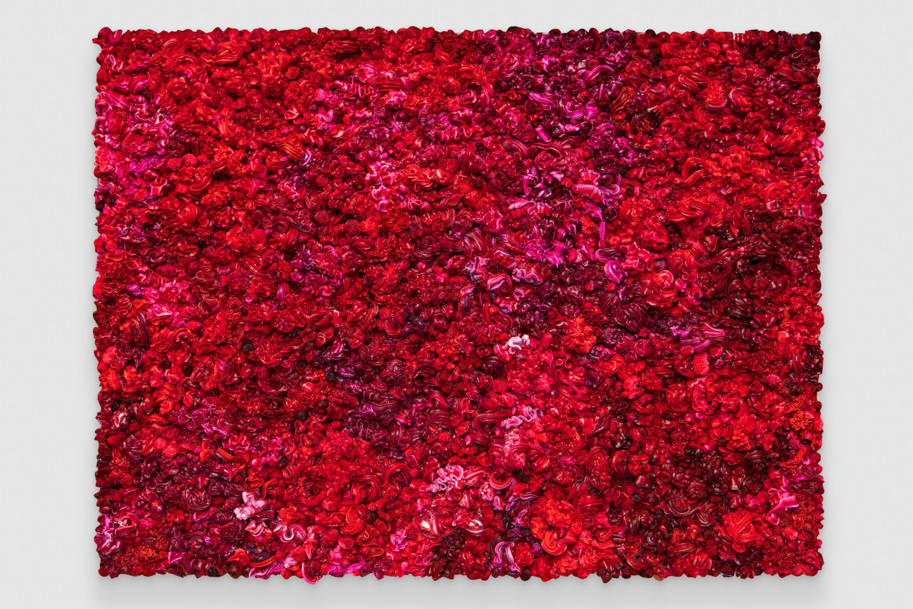 Oil on canvas with aluminum