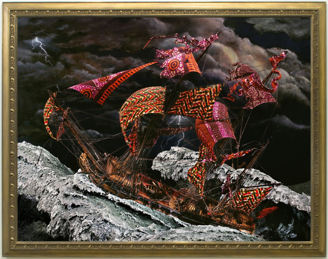 , YINKA SHONIBARE MBE La M&eacute;duse, 2008, C-print mounted on aluminum, Framed: 85 x 107 x 3.5 in. (215.9 x 271.8 x 8.89 cm)