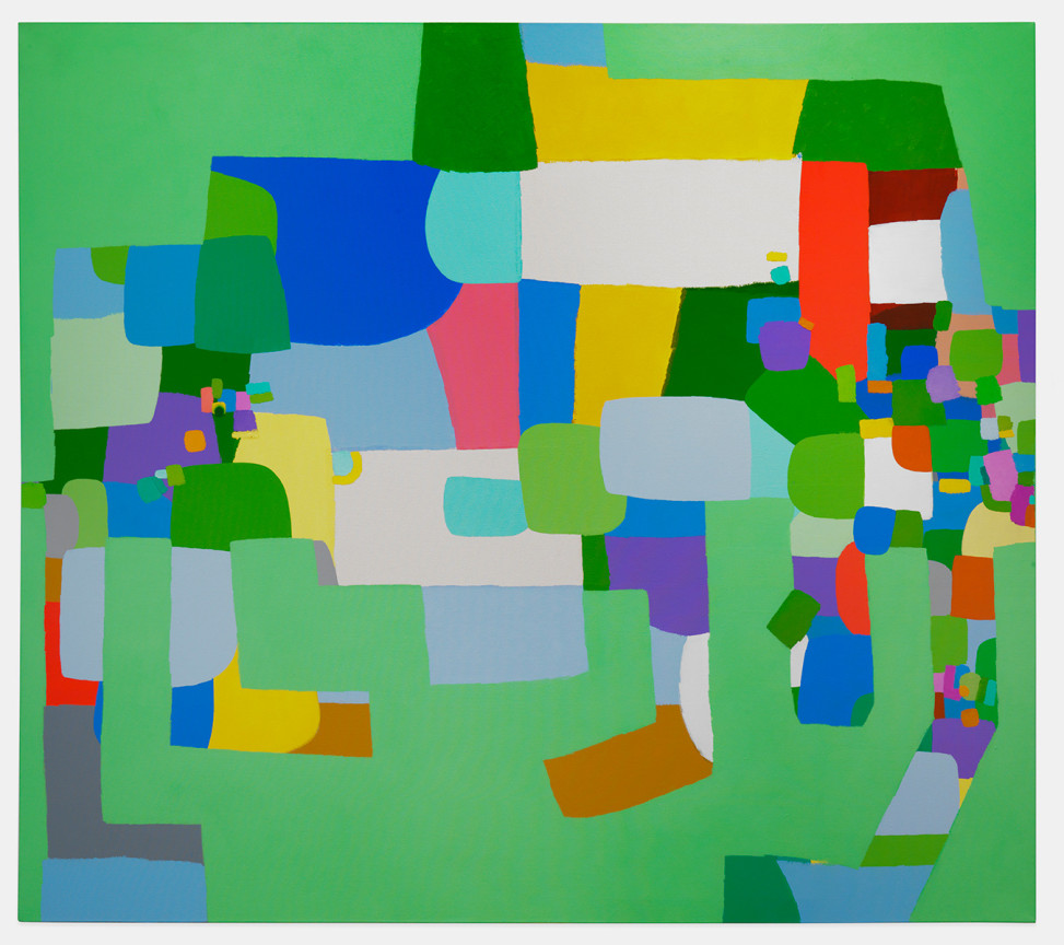 Brightly colored field of rounded shapes