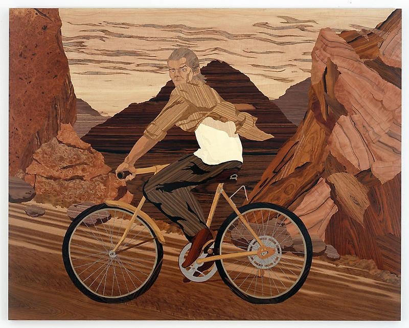 man riding a bicycle