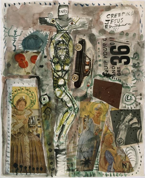 Image of Robert Smithson's Creeping Jesus, 1961