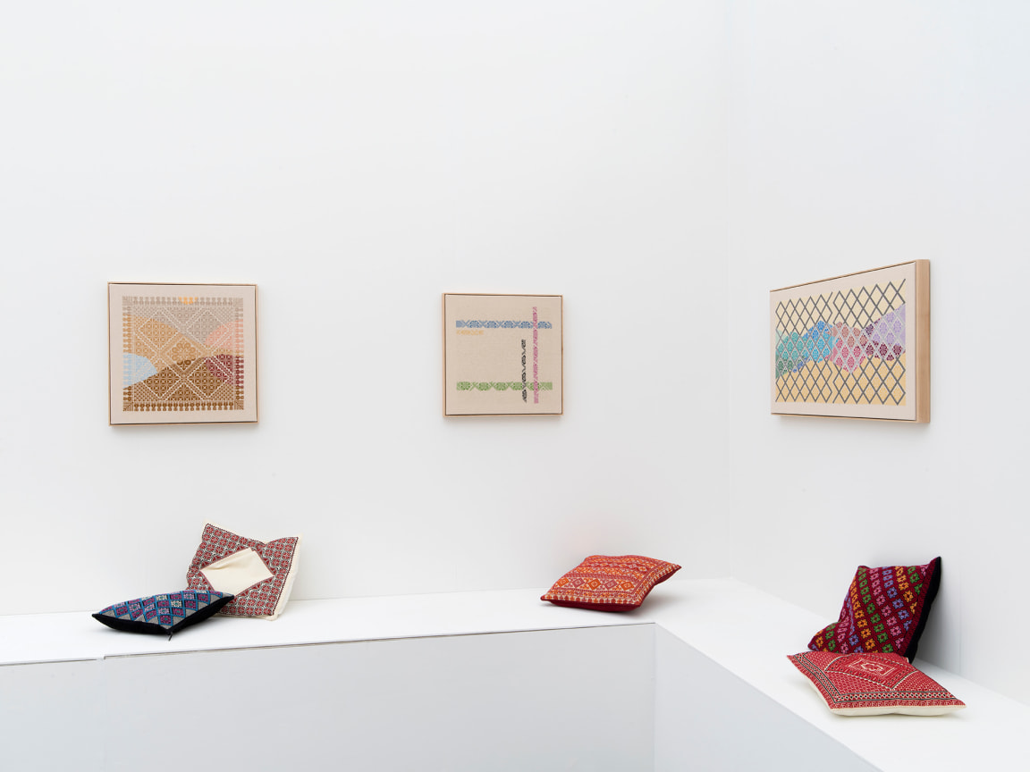 installation view of jordan nassar's exhibition at Frame at Frieze New York, May 3- 6,&nbsp;2018