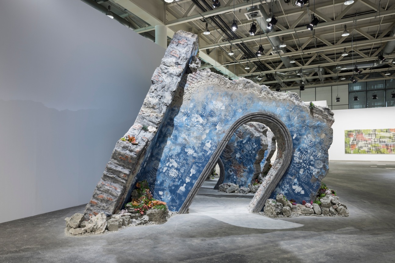 Image of FIRELEI B&Aacute;EZ's the vast ocean of all possibilities (19&deg;36&prime;16.9&Prime;N 72&deg;13&prime;07.0&Prime;W / 41&deg;30&prime;32.3&Prime;N 81&deg;36&prime;41.7&Prime;W),&nbsp;2022, at Art Basel Unlimited.