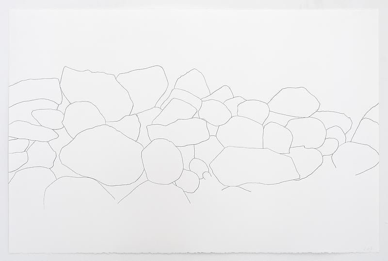 Image of SPENCER FINCH's Stone Wall, CT, 2013