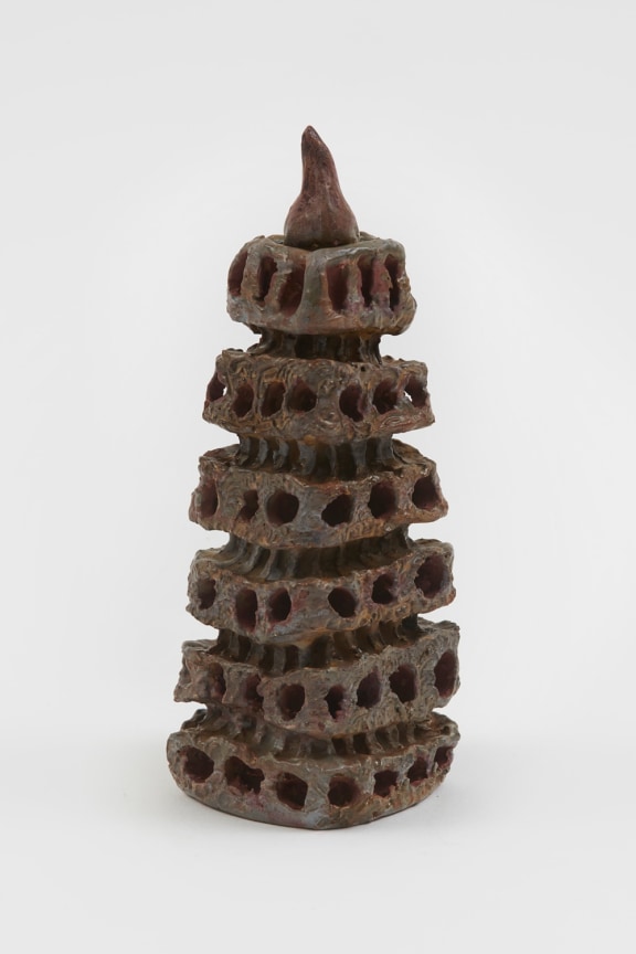 Sin T&iacute;tulo (Untitled), Small tower, 1964&nbsp;, Glazed ceramic&nbsp;