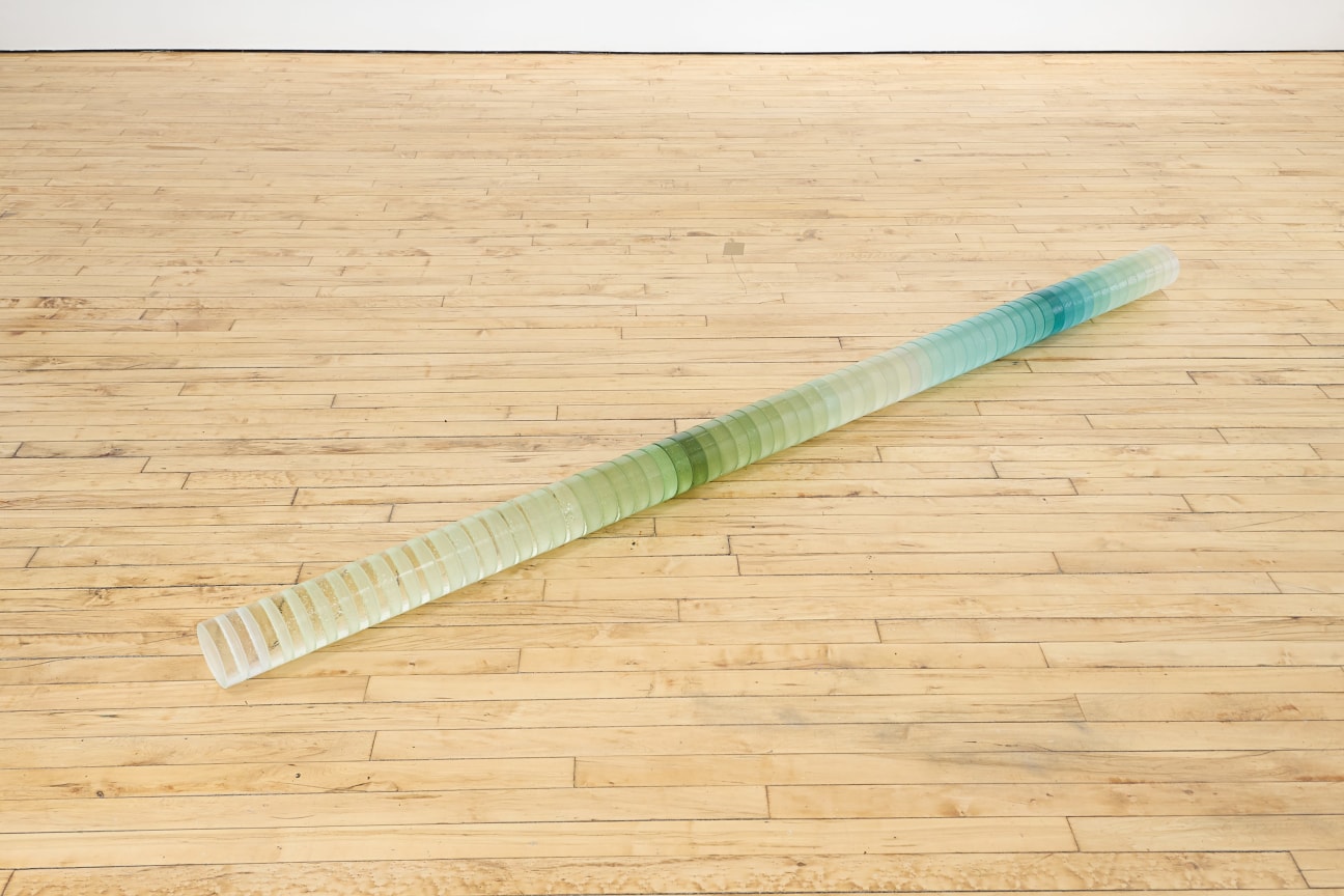 KATIE PATERSON and ZELLER &amp; MOYE Circe, 2024 Glass made with sands from deserts across the Earth 6 x 127 1/2 in 15.25 x 324 cm (JCG17884)