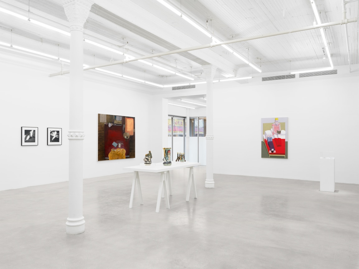 Installation view, Behind the Bedroom Door, James Cohan, 48 Walker and 291 Grand St, New York, NY, January 10 - February 8, 2025.