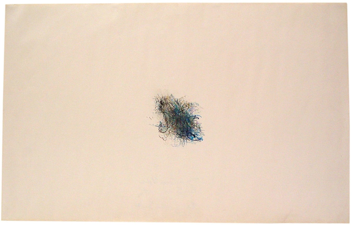 concentrated squiggles on paper