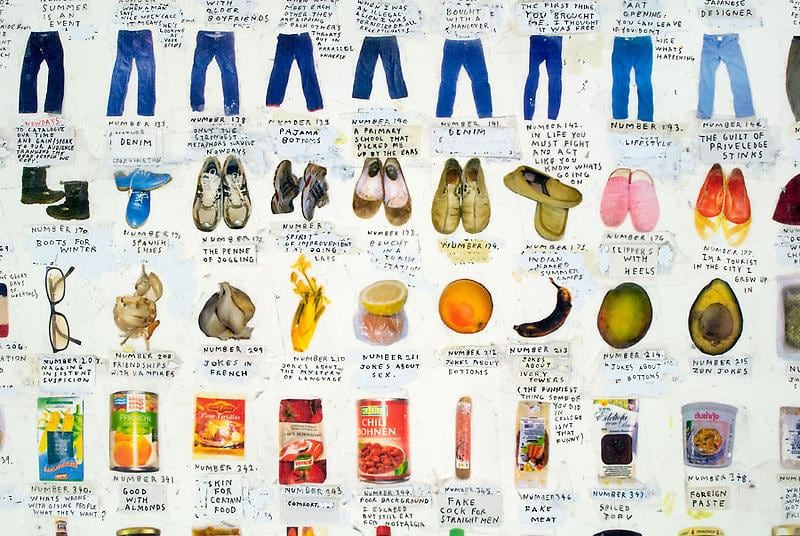 Detail of SIMON EVANS's Everything I Have, 2008