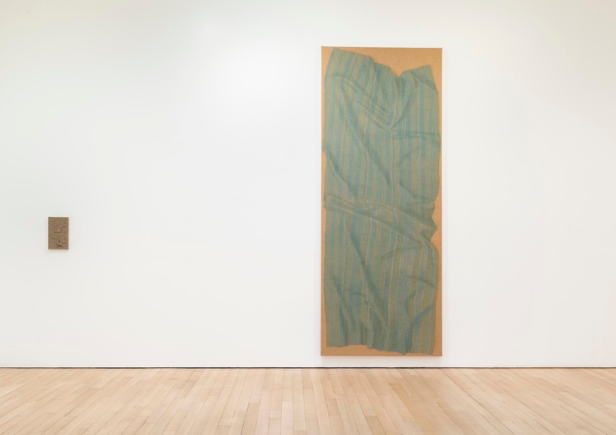 installation view of two artworks