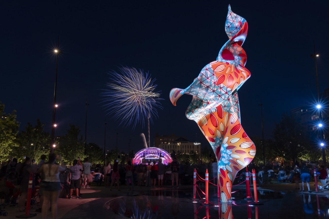 Image of YINKA SHONIBARE, CBE's Wind Sculpture (TG) I, 2022