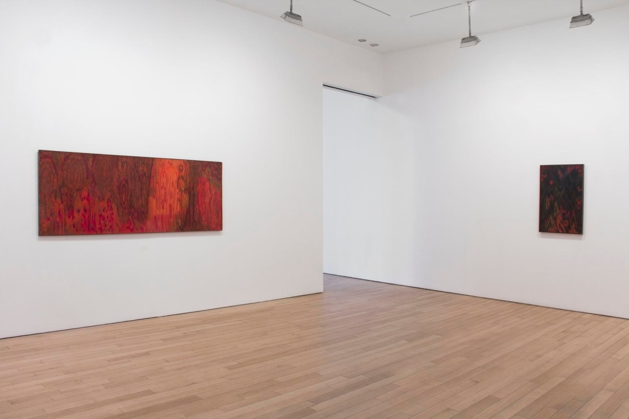 installation view of two artworks