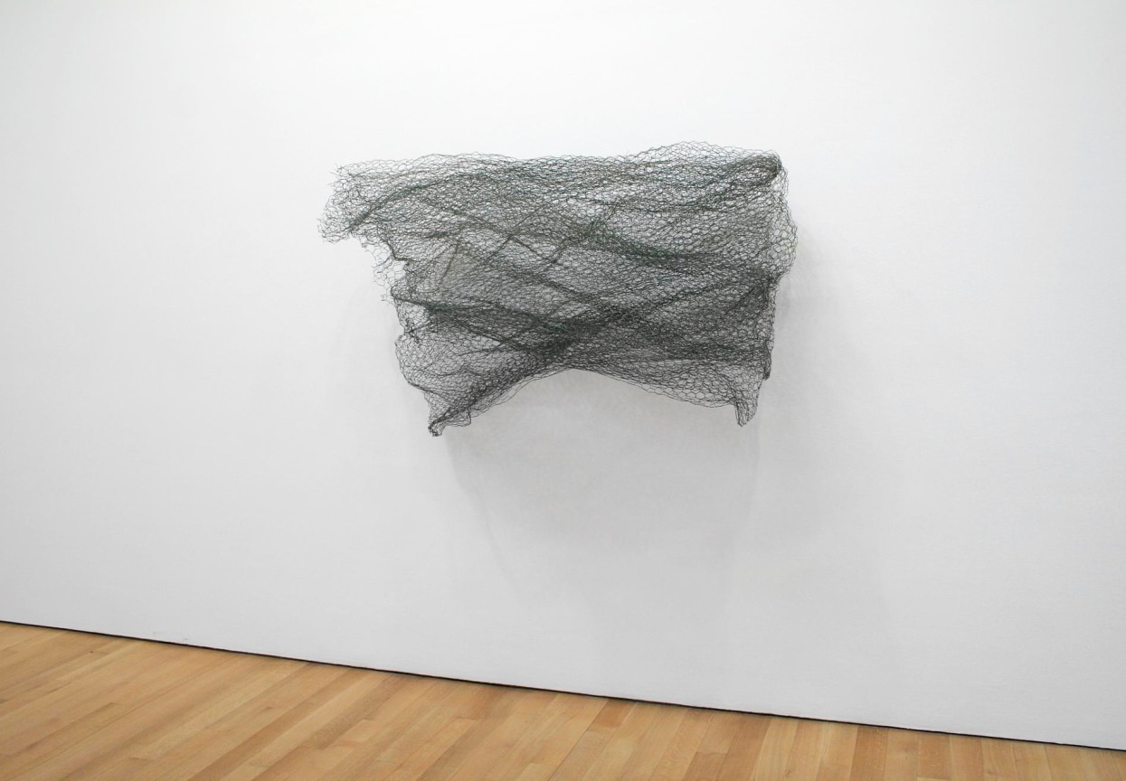, ALAN SARET Green Wave of Air, 1968-69 Chicken wire mesh 53 x 60 x 48 inches