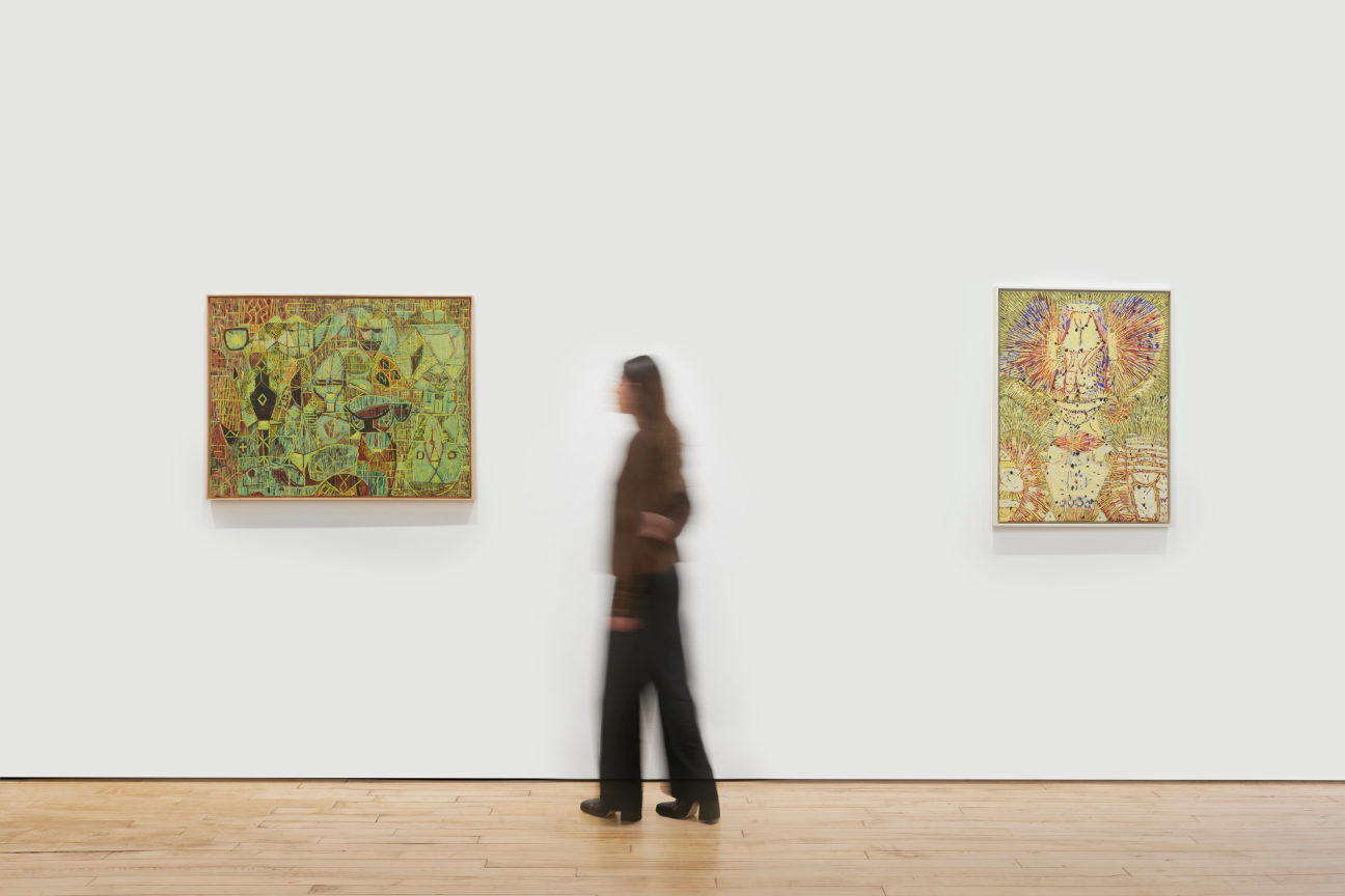 Installation view, Lee Mullican,&nbsp;The Nest Revived, James Cohan, 52 Walker Street, January 12 - February 25, 2023