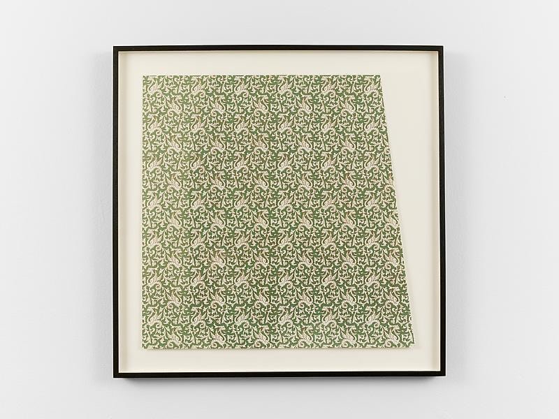 framed piece of Italian wallpaper