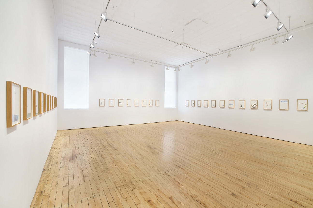 Installation view, Spencer Finch,&nbsp;One Hundred Famous Views of New York City (After Hiroshige),&nbsp;James Cohan, New York, NY, September 5 - October 4, 2025