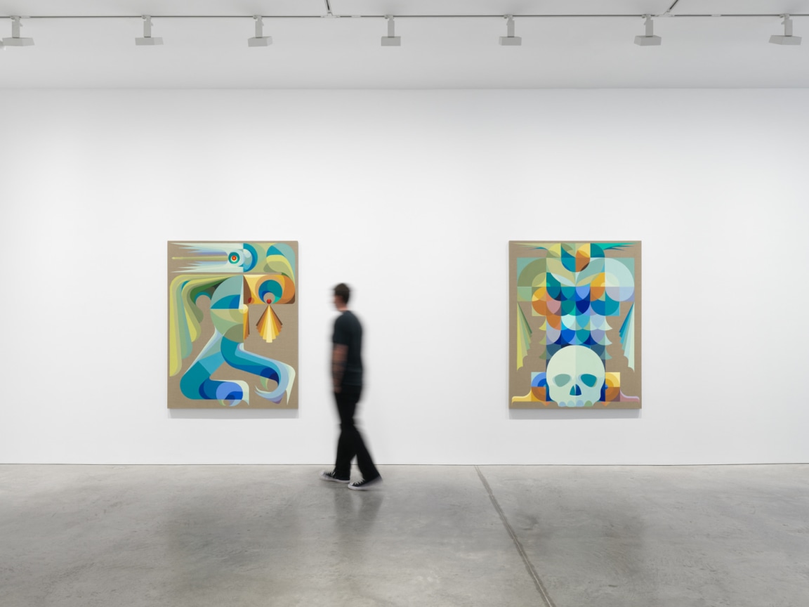 Installation view, Eamon Ore-Giron,&nbsp;Conversations with Snakes, Birds, and Stars,&nbsp;James Cohan, New York, NY, November 7 - December 20, 2025