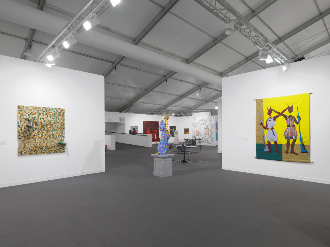 Installation view, James Cohan at Frieze London, London, United Kingdom, October 13-17, 2021