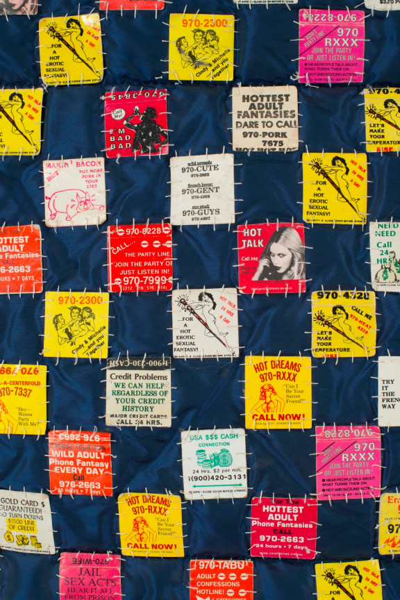 Detail of FRED TOMASELLI's Comforter, 1990