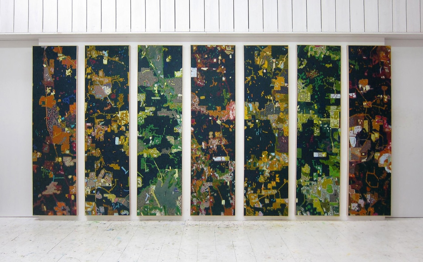 , WILLIAM MONK&nbsp;Arcade,&nbsp;2010-2014&nbsp;Oil on canvas&nbsp;90 1/2 x 165 5/16 in. (230 x 420 cm)