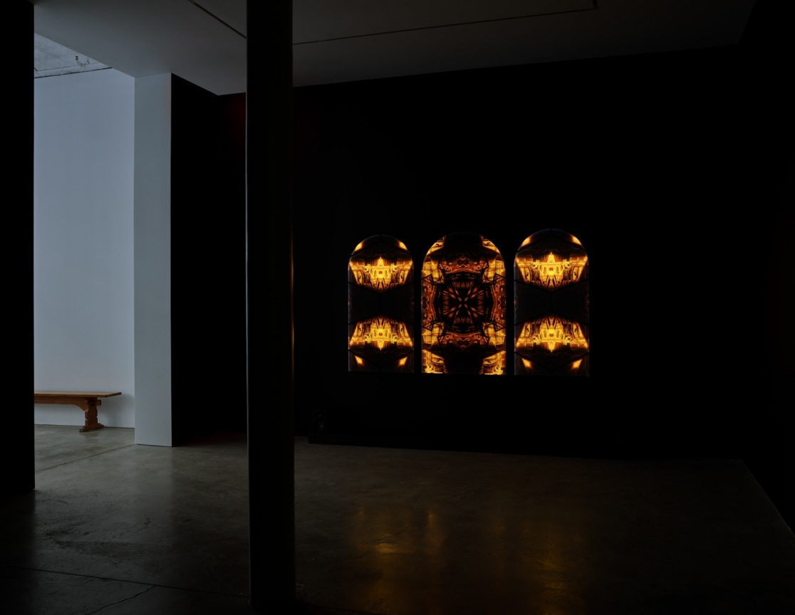 kaleidoscope artwork in the dark