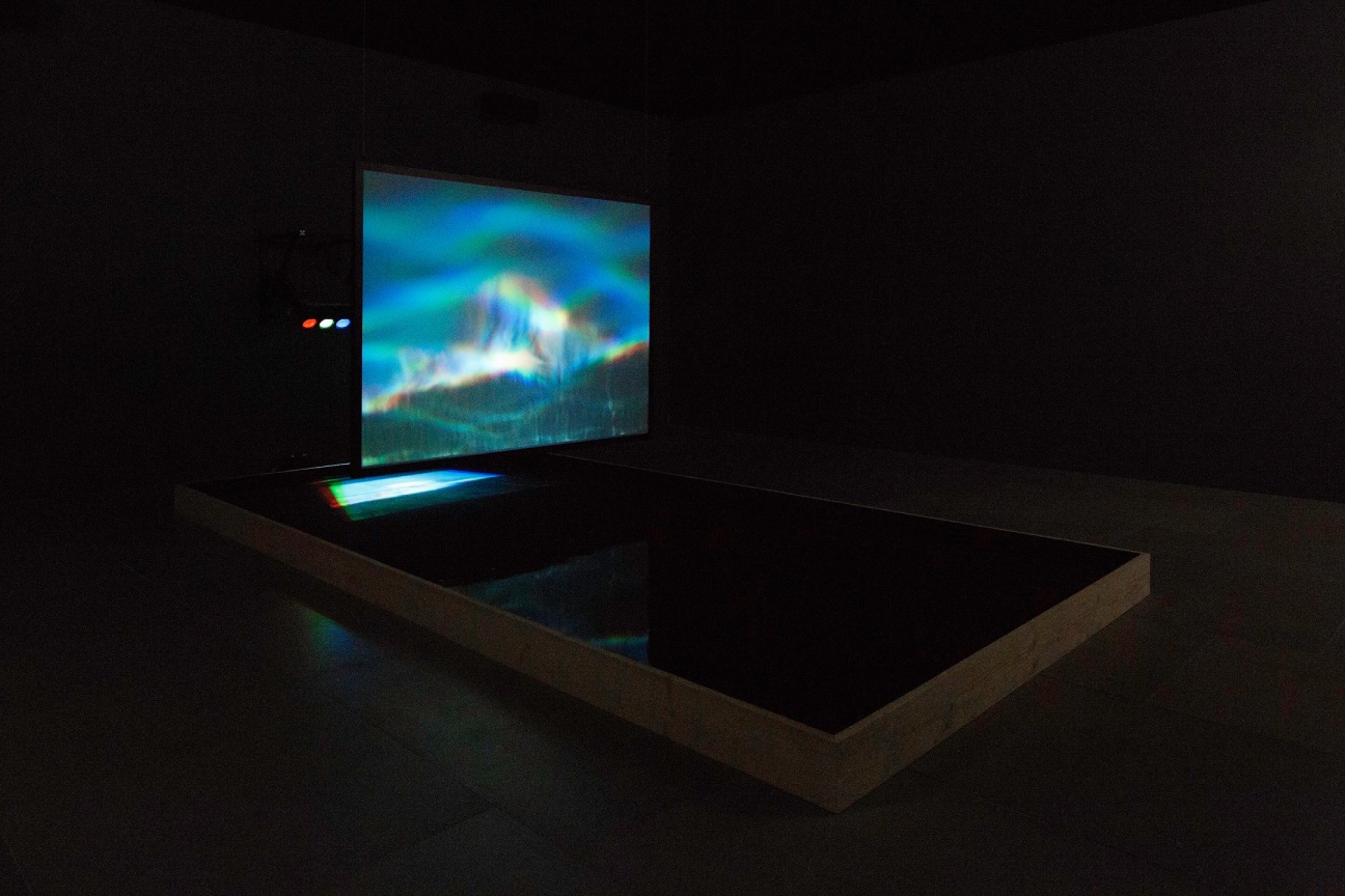 Image of installation view of BILL VIOLA's Moving Stillness: Mount Rainier 1979,&nbsp;1979