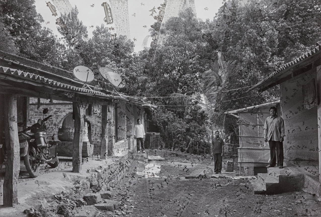 Acrylic paint on Archival pigment print