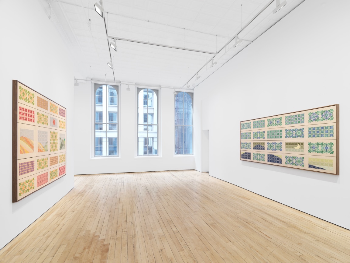 Installation View, Jordan Nassar, A Mountain Looms, James Cohan, 52 Walker Street, April 7 - May 10, 2023