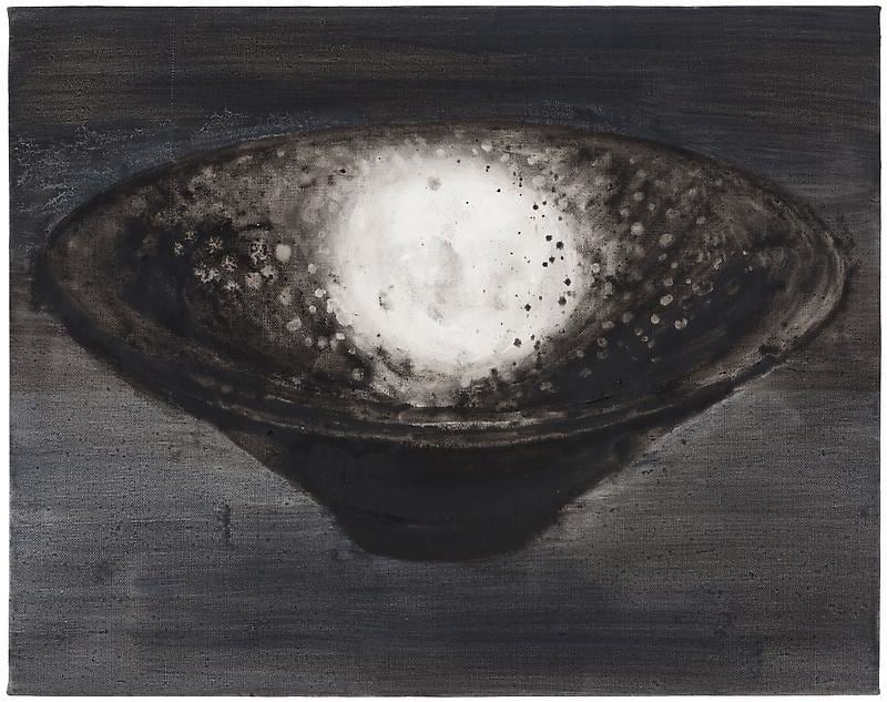 Image of SHI ZHIYING's&nbsp;Black-Glazed Tray with Oil-Drop Pattern, 2013