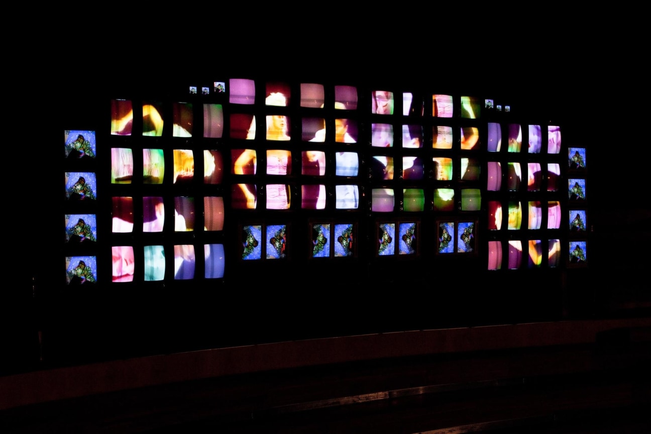 Image of NAM JUNE PAIK's M200/Video Wall,&nbsp;1991