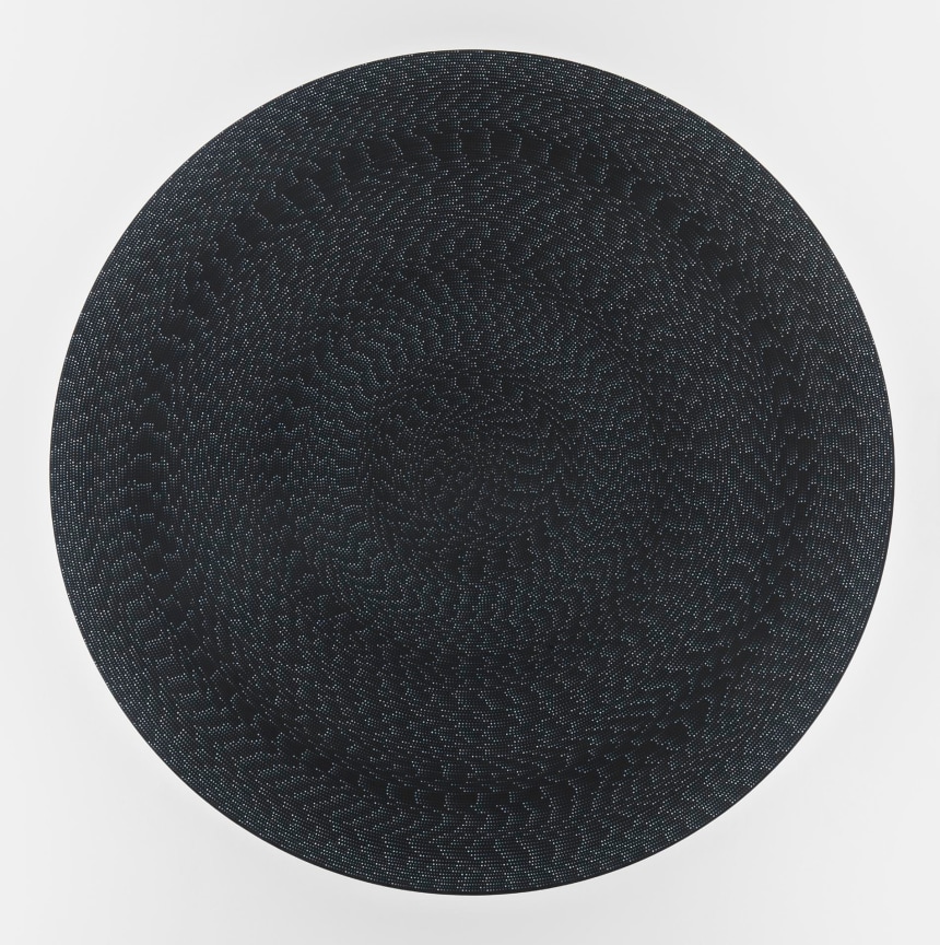 Flashe and black gesso on canvas