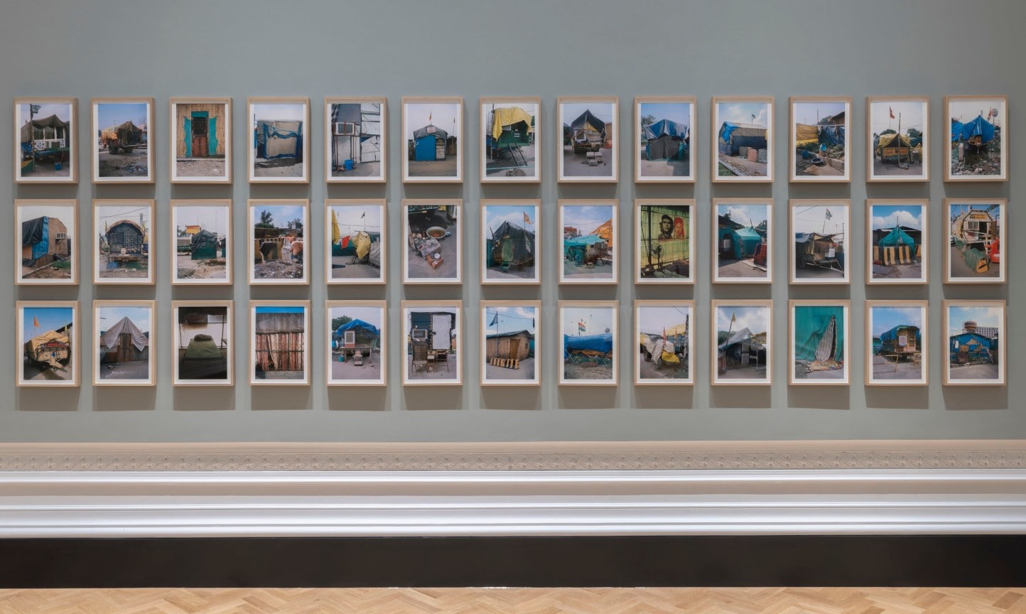 Installation view of Gauri Gill, The Village on the Highway, V&amp;A South Kensington, London, United Kingdom, Until April 19, 2024