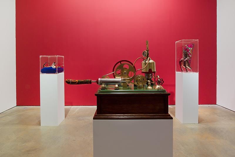 Installation view of one artwork