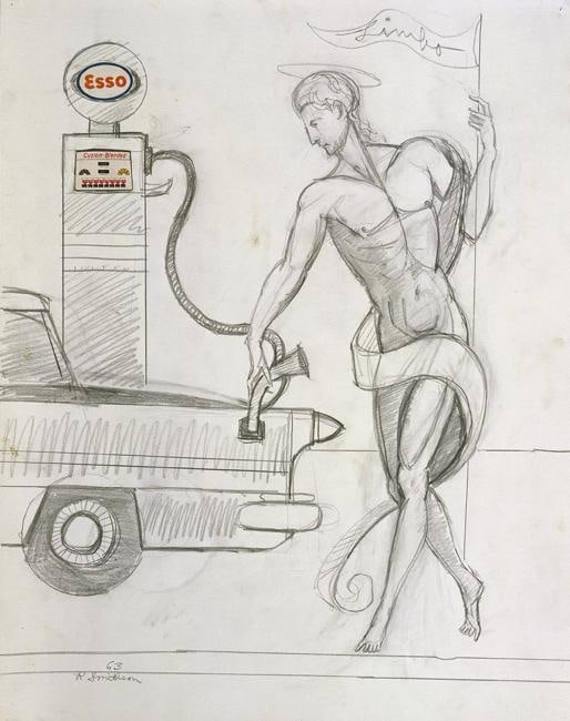 Image of Robert Smithson's Untitled (Christ in Limbo), 1963