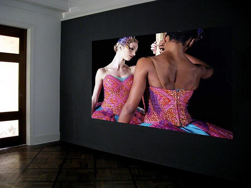 video of two ballerinas