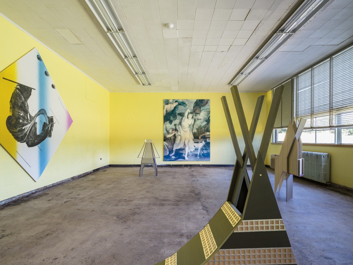 Installation view, Inaugural Exhibition, organized by Timo Kappeller, The Campus, 341 NY-217 Hudson, NY, June 29 - October 27, 2024. Photo by Yael Eban &amp; Matthew Gamber.
