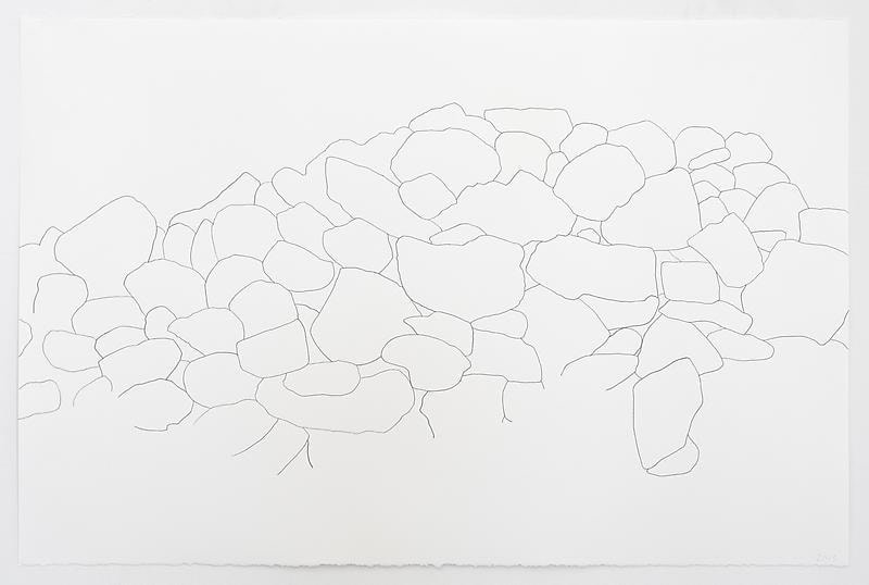 Image of SPENCER FINCH's Stone Wall, CT, 2013