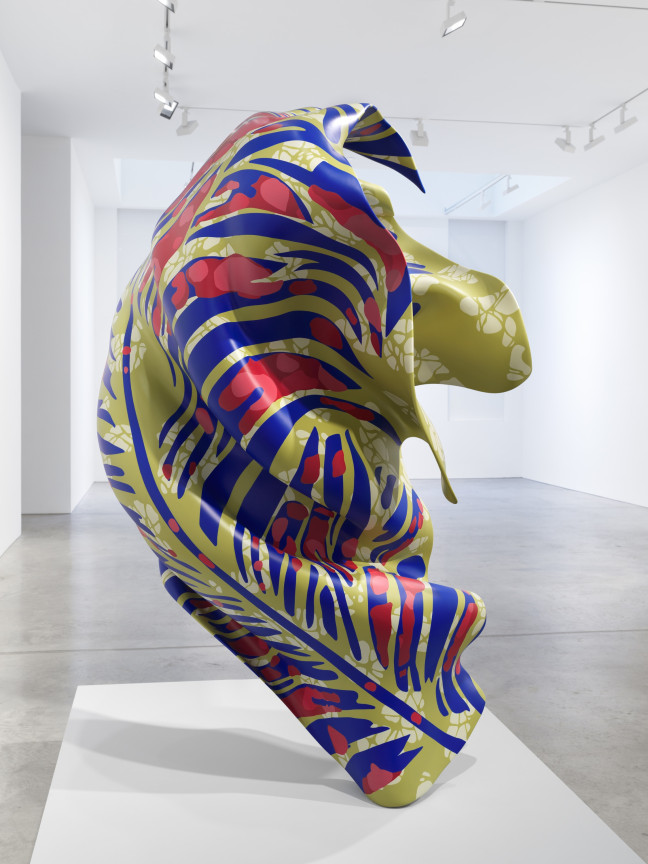 Image of YINKA SHONIBARE, CBE's sculpture titled Abstract Bronze I, 2023.