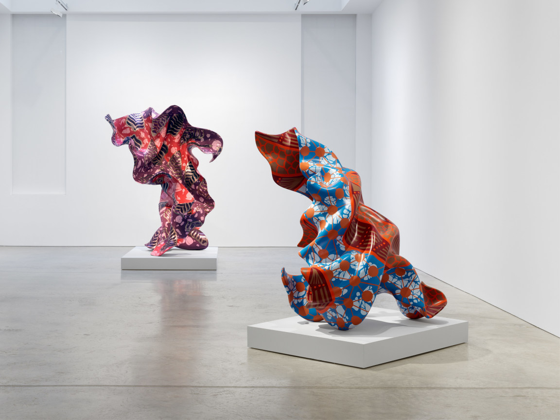 Installation view,&nbsp;Yinka Shonibare CBE: Boomerang: Returning to African Abstraction,&nbsp;James Cohan, 48 Walker Street, NY, October 26 - December 22, 2023.