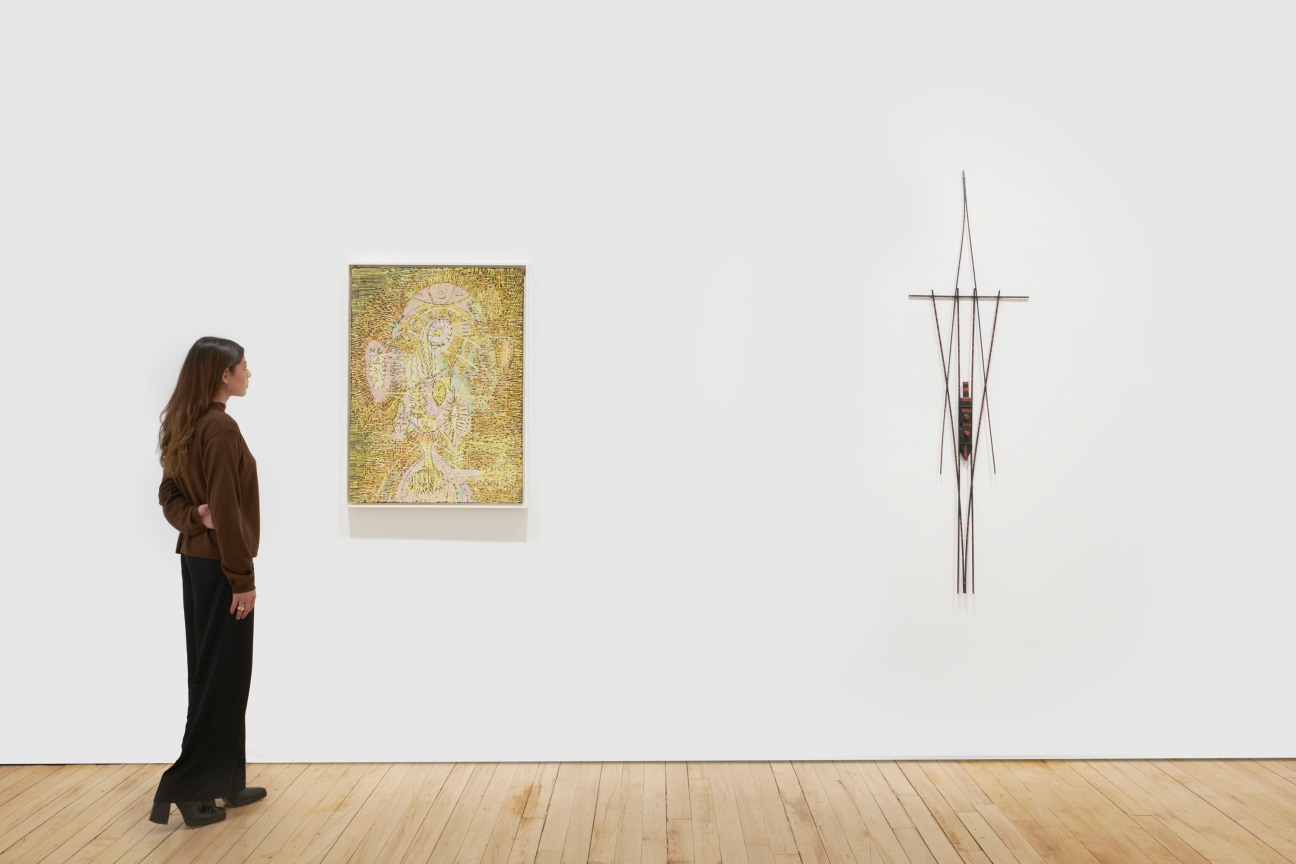 Installation view, Lee Mullican,&nbsp;The Nest Revived, James Cohan, 52 Walker Street, January 12 - February 25, 2023