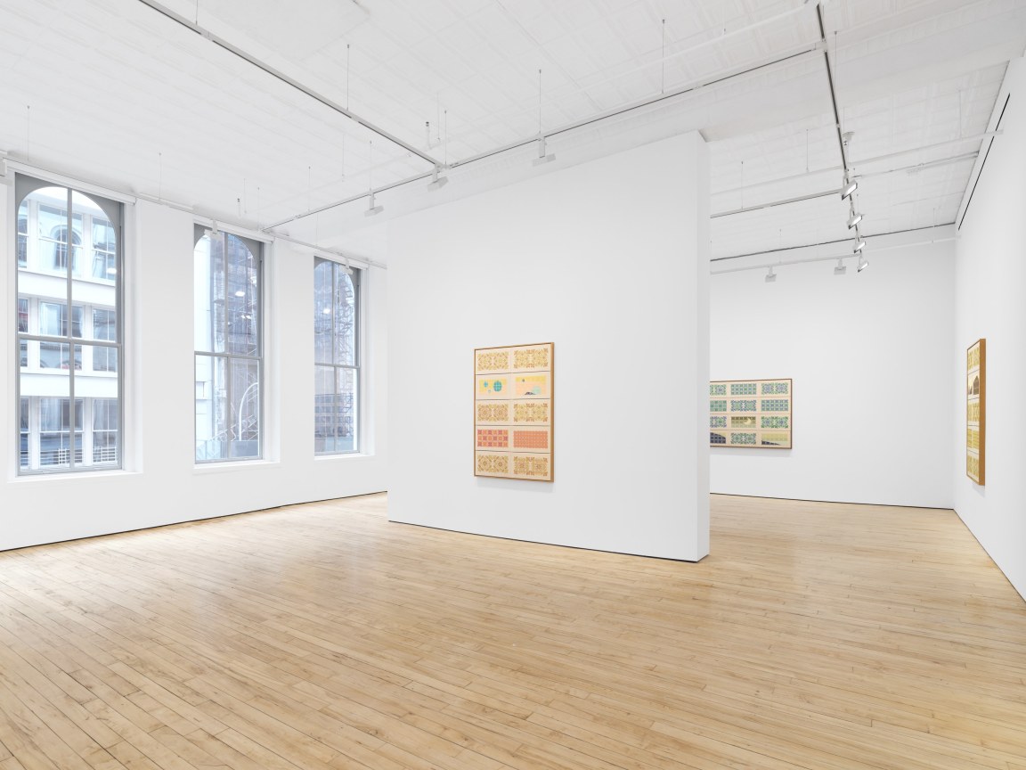 Installation View, Jordan Nassar, A Mountain Looms, James Cohan, 52 Walker Street, April 7 - May 10, 2023