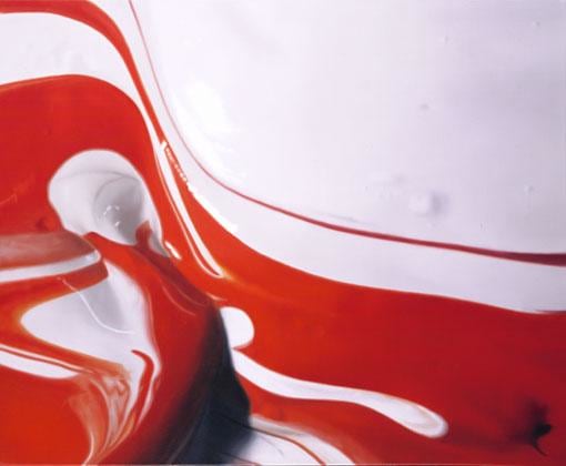 realistic painting of paint swirls