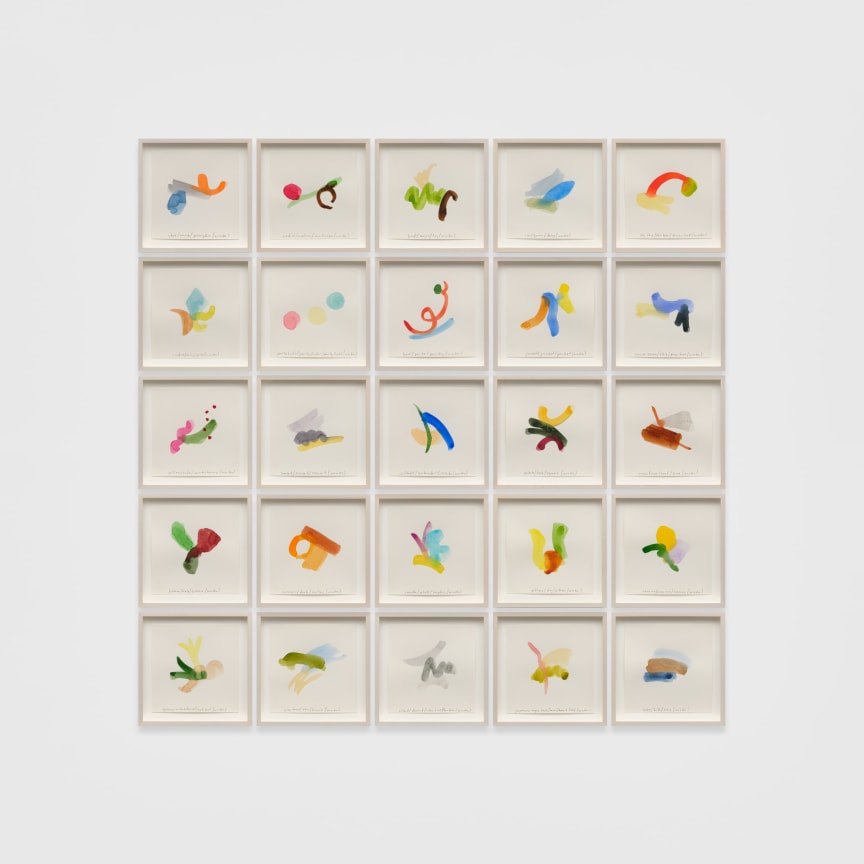 SPENCER FINCH Color Notes (Winter) 2020, II, 2021